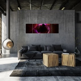 Obraz - abstrakcja chmur (170x50 cm)