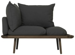 Antracytowa ławka Lounge Around – UMAGE