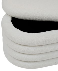 Siedzisko do przedpokoju GIULIA boucle, ze schowkiem, 110 x 46 x 40,5 cm