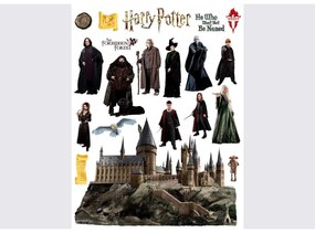 Dekoracja samoprzylepna Harry Potter Hogwart, 65 x85 cm