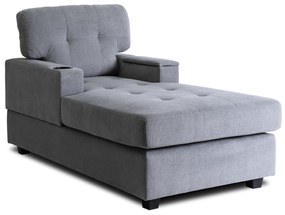 Fotel Wypoczynkowy Sofa NEO Szary Tapicerowany Nowoczesny