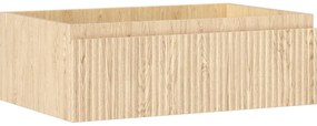 Mexen Rivel szafka łazienkowa podumywalkowa 70 cm, 1 szuflada, ryflowana , dąb - 91A20-07023-1-BF81