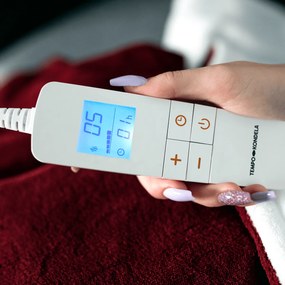 Elektryczna kołdra grzewcza MEDISA, bordowa