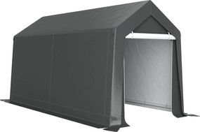 Outsunny Namiot ogrodowy odporny na warunki atmosferyczne, z ochroną UV, oknem wentylacyjnym, stalową ramą, 210x360x235 cm, Ciemnoszary
