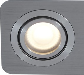 Okrągły reflektor wpuszczany Gunmetal GU10 50mm Obrotowy i odchylany IP44 2-źródła światła - Alberto