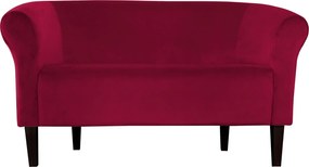 Sofa Milo tkanina Welur wygodna sofa tapicerowana do salonu i poczekalni : Kolor nogi - Venge, Kolor tkaniny - VELVET - MG31, Typ tkaniny - Velvet, Wysokość nogi - 20 cm