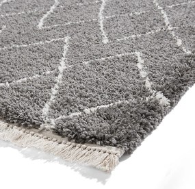 Ciemnoszary dywan 200x290 cm Boho – Think Rugs