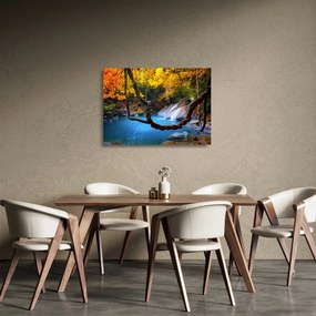 Obraz na szkle - Wodospady w Azji (70x50 cm)