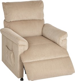 Fotel masujący HOMCOM — wibracje, ogrzewanie, cichy silnik, pamięć pozycji, brązowy