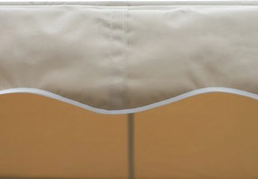 Outsunny markiza stojąca ogrodowa ze składanym ramieniem taras beżowy 4 x 3 m