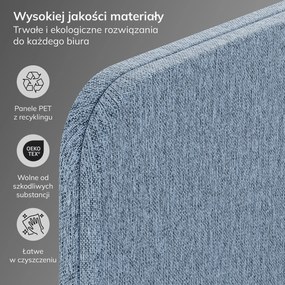 Parawan akustyczny SADIE Frozen Lake 240/145 cm