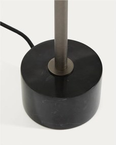 Czarna metalowa lampa stołowa (wysokość 32,5 cm) Lynor – Kave Home