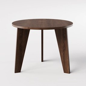 Stół okrągły ROSE Ø90 cm do kuchni, salonu, jadalni Dąb Czekoladowy