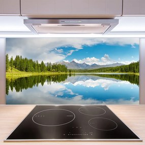 Szkło nad Blatem Harmonijny Pejzaż Alpejski