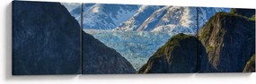 Obraz krajobrazu z górami (170x50 cm)