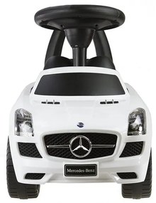 Jeździk mercedes-benz z kierownicą biały