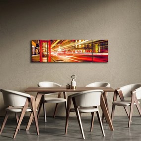 Obraz - czerwona budka telefoniczna (170x50 cm)