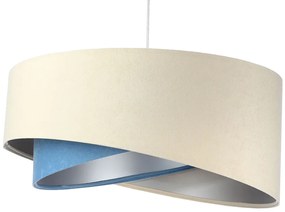 Beżowo-srebrna nowoczesna lampa wisząca - EX998 C3-C44