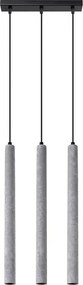 Betonowa lampa wisząca 3 sople - A380 D4-H61