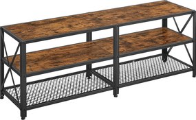 Szafka RTV Valora w stylu rustykalnym, brązowym, do salonu