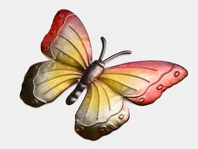 Metalowa dekoracja ścienna motyl BUTTERFLY 40 cm - różne kolory Kolor: Czerwony