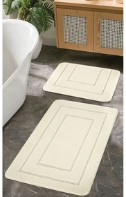 Kremowe dywaniki łazienkowe zestaw 2 szt. 50x80 cm Cerceve – Foutastic