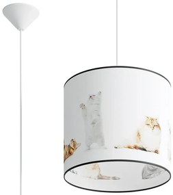 Dekoracyjna lampa sufitowa wisząca w koty dla dzieci - 3X A590 S9-C02