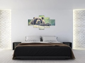 Obraz niedźwiedzia (125x70 cm)