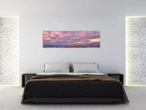 Obraz - Zmierzch nad miastem (170x50 cm)
