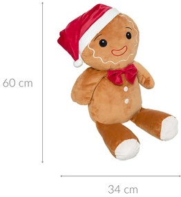 Pluszak świąteczny w kształcie piernika, 60 cm
