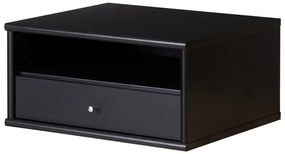 Czarna wisząca szafka nocna z półką Mistral – Hammel Furniture