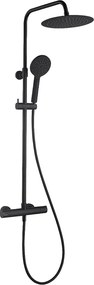 Kissy termostatyczna kolumna prysznicowa czarna