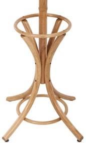 Drewniany wieszak stojakowy, ciemny dąb, 52 x 186 cm