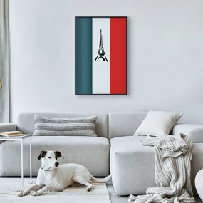 Plakat Symbole Francji 29,7x42 cm z ramą czarną bez marginesu ARTGEIST B