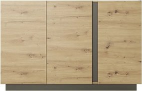 RACO Komoda 138 3D Dąb Artisan – Nowoczesna 3 Drzwi
