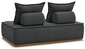 Ciemnoszara sofa z materiału bouclé 175 cm Elisa – Bobochic Paris