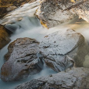 Obraz - Strumień leśny (170x50 cm)