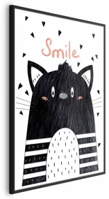 Plakat Smile 40x60 cm z ramą czarną bez marginesu ARTGEIST B