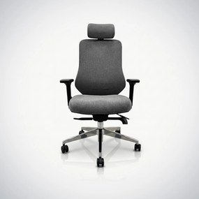 Ergonomiczny fotel biurowy ciemnoszary AXIS