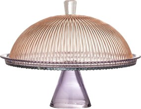 Szklany półmisek z kloszem Tayo – Bloomingville