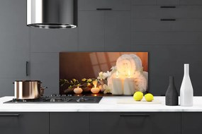 Panel Szklany Wieczór Relaksu: Świece i Spa