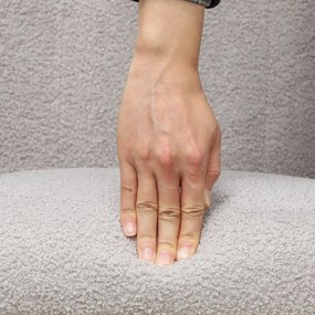 HOMCOM Fotel huśtawkowy, miękki pokrowiec, grube poduszki, antypoślizgowy, Jasnoszary