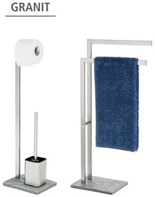 Stojak na papier toaletowy i szczotkę do WC, GRANITE - 2 w 1, WENKO