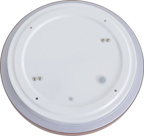 Nowoczesna lampa sufitowa Sienna z białym kloszem 34 cm IP44 - Walden