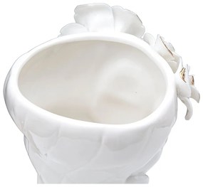 Biały porcelanowy wazon Mauro Ferretti Cute Woman