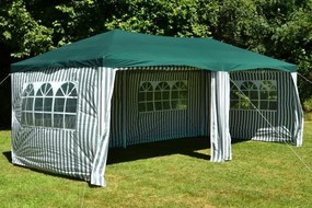 Ogrodowy namiot 3×6 m z oknami i ściankami, zielony