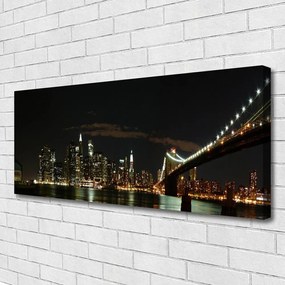 Obraz na płótnie Most Wiszący nad Metropolią