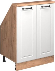 Szafka kuchenna na dach skośny biały domek wiejski 60x46x81.6 r-line