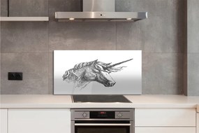 Panel nad Blat Kuchenny Jednorożec w Stylu Kreskówkowym