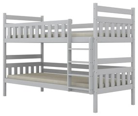 Łóżko piętrowe BARTEK 200x80 białe drewniane KOCOT KIDS